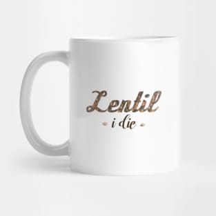 Lentil I Die Pun Vegan Vegetarian Funny Mug